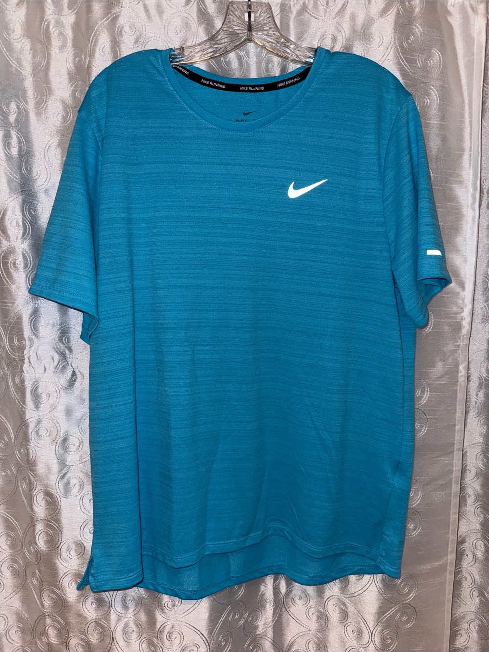 Nike Men’s Blue Short-Sleeve Dri-FIT Athletic Tee Size Large 🔥 G11